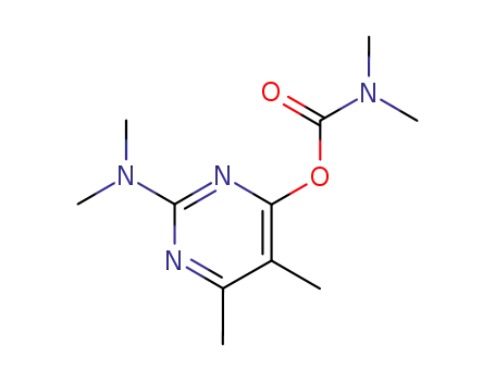 Carbamicacid, N,N-dimethyl-, 2-(dimethylamino)-5,6-dimethyl-4-pyrimidinyl ester