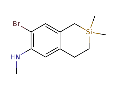 7-bromo-6-methylamino-2,2-dimethyl-2-silatetralin