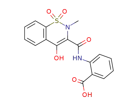 2-(2-methyl-1,1,4-trioxo-1,2,3,4-tetrahydro-1λ6-benzo[e][1,2]thiazine-3-carbonylamino)-benzoic acid