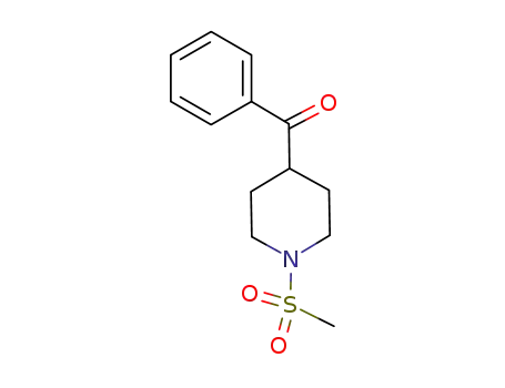 Molecular Structure of 515154-31-1 (Piperidine, 4-benzoyl-1-(methylsulfonyl)-)