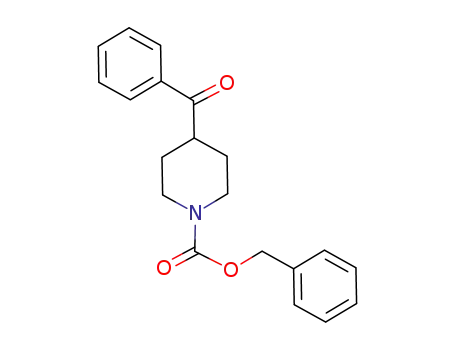 Molecular Structure of 922504-27-6 (1-Piperidinecarboxylic acid, 4-benzoyl-, phenylmethyl ester)