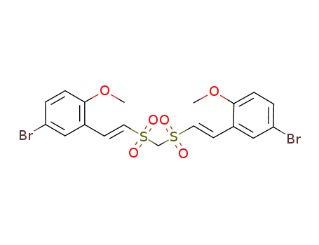 bis(4-bromo-2-(2-methanesulfonyl-vinyl)-1-methoxy-benzene)