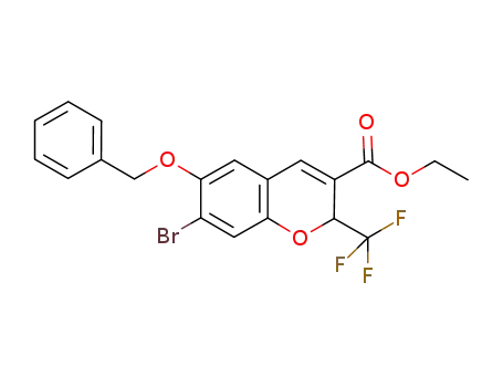 ethyl 6-(benzyloxy)-7-bromo-2-(trifluoromethyl)-2H-chromene-3-carboxylate