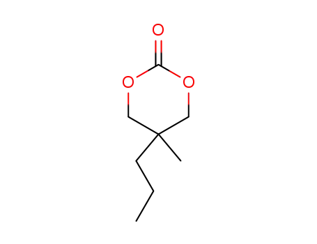Molecular Structure of 7148-50-7 (5-Methyl-5-propyl-1,3-dioxan-2-one)