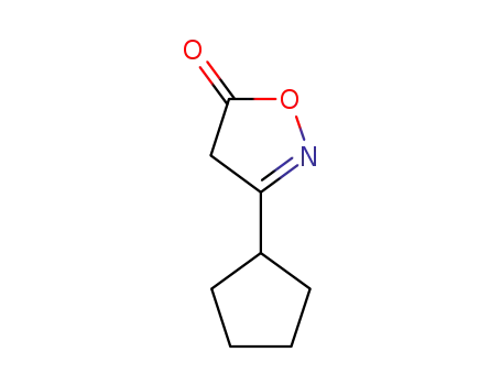 Molecular Structure of 29068-27-7 (2-Isoxazolin-5-one,3-cyclopentyl-(8CI))