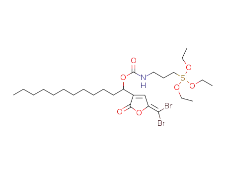 1-(5,5-dibromomethylene-3-dodecyl-2(5H)furanone)triethoxysilylpropylcarbamate