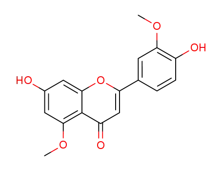 Molecular Structure of 62346-14-9 (4H-1-Benzopyran-4-one,
7-hydroxy-2-(4-hydroxy-3-methoxyphenyl)-5-methoxy-)