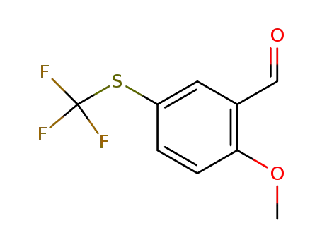 2-Methoxy-5-(trifluoromethylthio)benzaldehyde