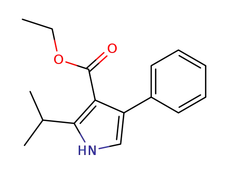 2-isopropyl-4-phenyl-1H-pyrrole-3-carboxylic acid ethyl ester