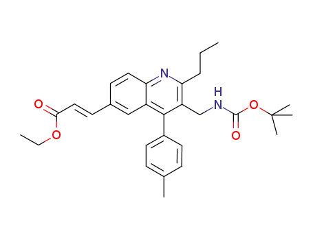 ethyl (2E)-3-[3-{[(tert-butoxycarbonyl)amino]methyl}-4-(4-methylphenyl)-2-propylquinolin-6-yl]acrylate