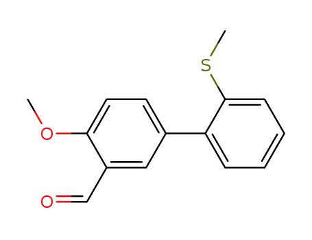 4-methoxy-2'-(methylthio)biphenyl-3-carbaldehyde