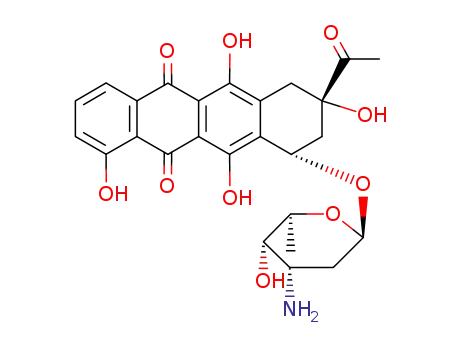 5,12-Naphthacenedione,8-acetyl-10-[(3-amino-2,3,6-trideoxy-a-L-lyxo-hexopyranosyl)oxy]-7,8,9,10-tetrahydro-1,6,8,11-tetrahydroxy-,(8S,10S)-