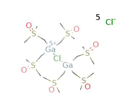 μ-chloro-bis{tris(dimethylsulfoxonium methylide)gallium} pentachloride