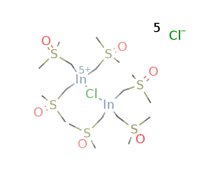 μ-chloro-bis{tris(dimethylsulfoxonium methylide)indium} pentachloride