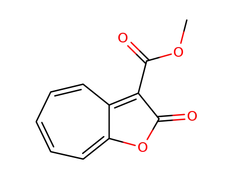 Molecular Structure of 50603-71-9 (3-(METHOXYCARBONYL)-2H-CYCLOHEPTA[B]FURAN-2-ONE)