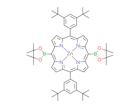 5,15-bis[3,5-di(tert-butyl)phenyl]-10,20-bis(4,4,5,5-tetramethyl-[1,3,2]dioxaborolan-2-yl)porphyrinato-N(21),N(22),N(23),N(24)zinc(II)