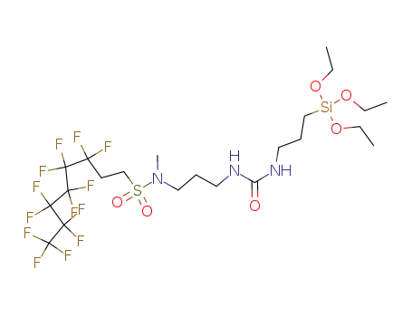3,3,4,4,5,5,6,6,7,7,8,8,8-tridecafluoro-octane-1-sulfonic acid-N-methyl-{3-[3-(triethoxysilyl-propyl)-ureido]-propyl}-amide