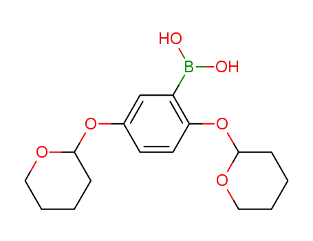 [2,5-bis(tetrahydro-2H-pyran-2-yloxy)phenyl]boronic acid