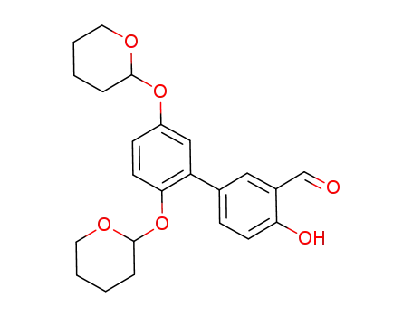 5-[2,5-bis(tetrahydro-2H-pyran-2-yloxy)phenyl]salicylaldehyde