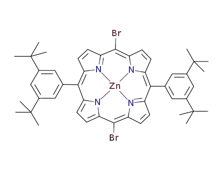 [5,15-dibromo-10,20-bis-(3,5-di-tert-butyphenyl)porphyrinato]zinc(II)