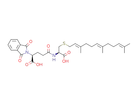 (S)-5-((R)-1-carboxy-2-((2E,6E)-3,7,11-trimethyldodeca-2,6,10-trienylthio)ethylamino)-2-(1,3-dioxoisoindolin-2-yl)-5-oxopentanoic acid