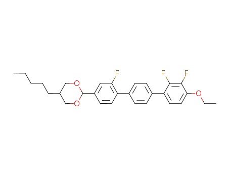 1-(4-ethoxy-2,3,2''-trifluoro-1,1'-terphenyl)-trans-4-pentyl-2,6-dioxane