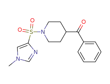 (1-(1-Methyl-1H-Imidazol-4-ylsulfonyl)Piperidin-4-yl)(Phenyl)Methanone