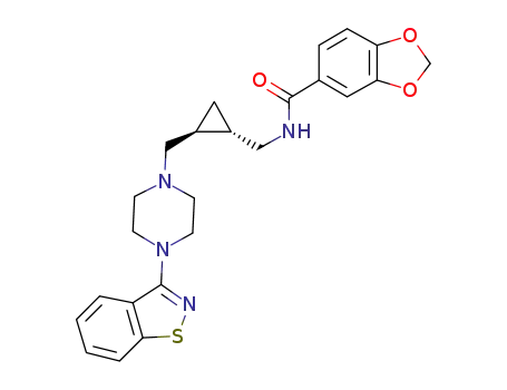 N-{[(1S,2S)-2-{[4-(1,2-benzisothiazol-3-yl)piperazin-1-yl]-methyl}cyclopropyl]methyl}-1,3-benzodioxole-5-carboxamide
