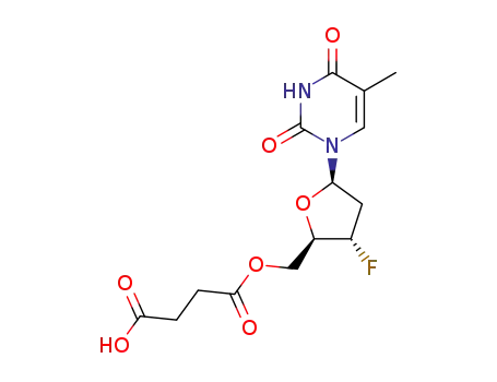 5'-O-(succinate)-3'-fluoro-2',3'-dideoxythymidine