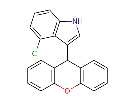 4-chloro-3-(9H-xanthen-9-yl)-1H-indole