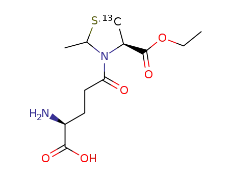 ethyl N-[γ-4'(S)-glutamyl]-2-methyl-[5-(13)C]-thiazolidine-4(R)-carboxylate