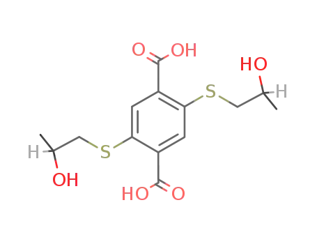 (S,S)-2,5-bis-(2-hydroxypropylsulfanyl)-terephthalic acid
