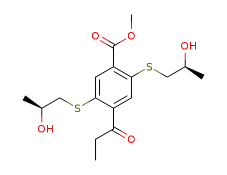 (S,S)-2,5-bis-(2-hydroxypropylsulfanyl)-terephthalic acid dimethyl ester