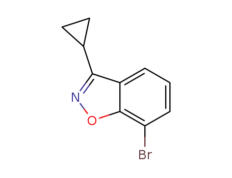 Molecular Structure of 1428881-45-1 (7-bromo-3-cyclopropyl-1,2-benzisoxazole)