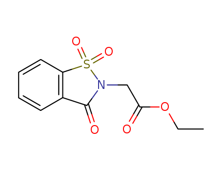 Ethyl2,3-dihydro-3-oxo-1,2-benzisothiazole-2-acetate-1,1-dioxide