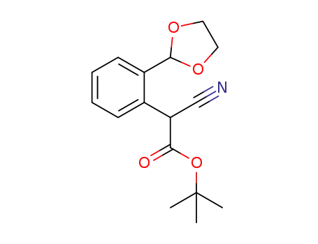tert-butyl 2-(2-(1,3-dioxolan-2-yl)phenyl)-2-cyanoacetate