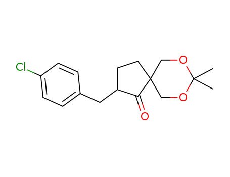 2-(4-chlorobenzyl)-8,8-dimethyl-7,9-dioxaspiro[4,5]decan-1-one