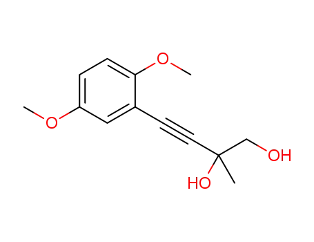 4-(2,5-dimethoxyphenyl)-2-methylbut-3-yne-1,2-diol
