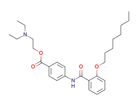 N-Diethylaminoethyl-p-[2-(-n-octyloxy)-benzoyl]aminobenzoate cas no. 26090-29-9 98%