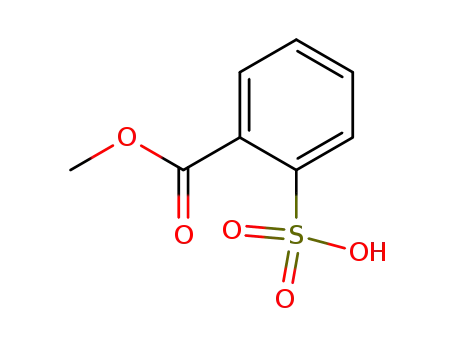 Molecular Structure of 57897-77-5 (Benzoic acid, 2-sulfo-, 1-methyl ester)