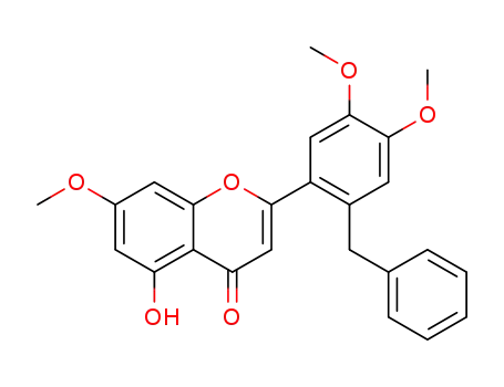 2-((2-benzyl-4,5-dimethoxy)phenyl)-5-hydroxy-7-methoxy-4H-benzopyran-4-one