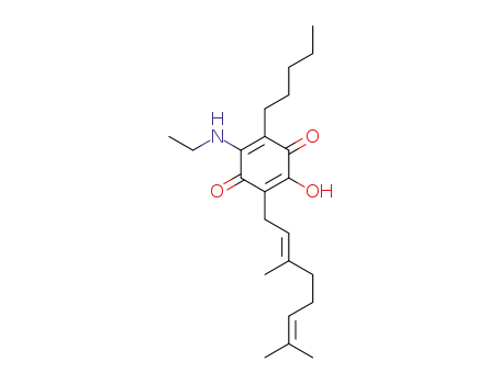 6-(3,7-dimethyl-octa-2,6-dienyl)-5-hydroxy-3-pentyl-2-ethylamino-[1,4]benzoquinone