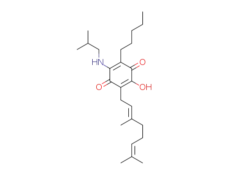 6-(3,7-dimethyl-octa-2,6-dienyl)-5-hydroxy-3-pentyl-2-isobutylamino[1,4]benzoquinone