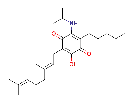 2-(3,7-dimethyl-octa-2,6-dienyl)-3-hydroxy-6-isopropylamino-5-pentyl-[1,4]benzoquinone