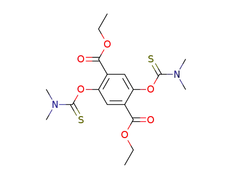 2,5-bis(dimethylthiocarbamoyloxy)terephthalic acid diethyl ester