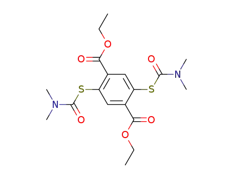 2,5-bis(dimethylthiocarbamoylsulfanyl)terephthalic acid diethyl ester