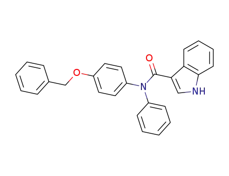 N-[4-(benzyloxy)phenyl]-N-phenyl-1H-indole-3-carboxamide