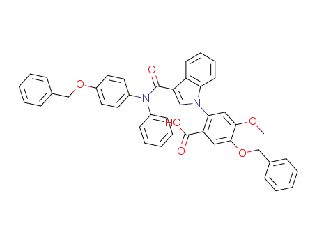 5-(benzyloxy)-2-(3-{[4-(benzyloxy)phenyl](phenyl)carbamoyl}-1H-indol-1-yl)-4-methoxybenzoic acid