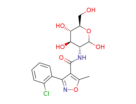 N-(3-(2-chlorophenyl)-5-methyl-4-isoxazole)formylamino-2-deoxyglucose