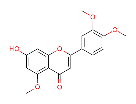 4H-1-Benzopyran-4-one, 2-(3,4-dimethoxyphenyl)-7-hydroxy-5-methoxy-